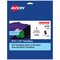 Avery Glow in the Dark Fabric Transfer Paper, 8.5" x 11", Printable Heat Transfers for Inkjet Printers, 2 Sheets (03242)